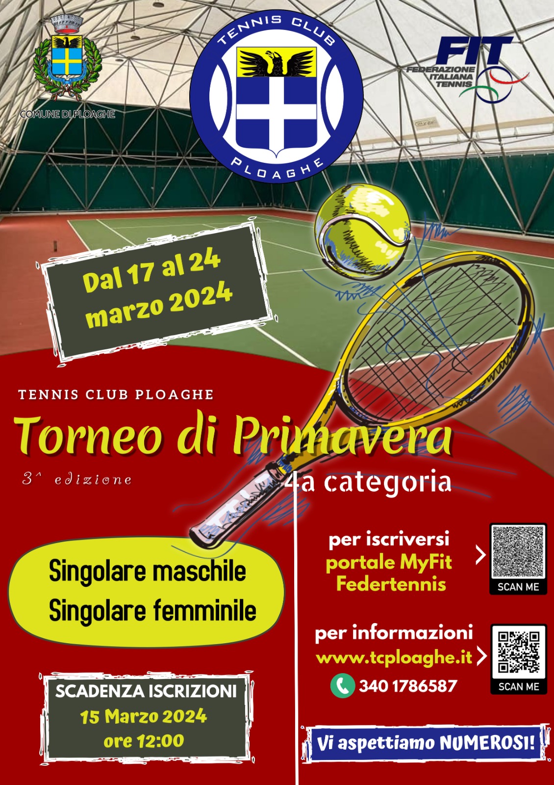 Read more about the article TORNEO DI PRIMAVERA A PARTIRE DAL 17 MARZO